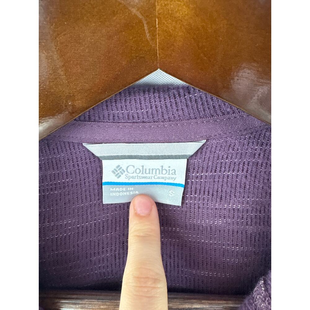 Women’s Columbia Small Purple Zip-Up Hoodie - Picture 4 of 6